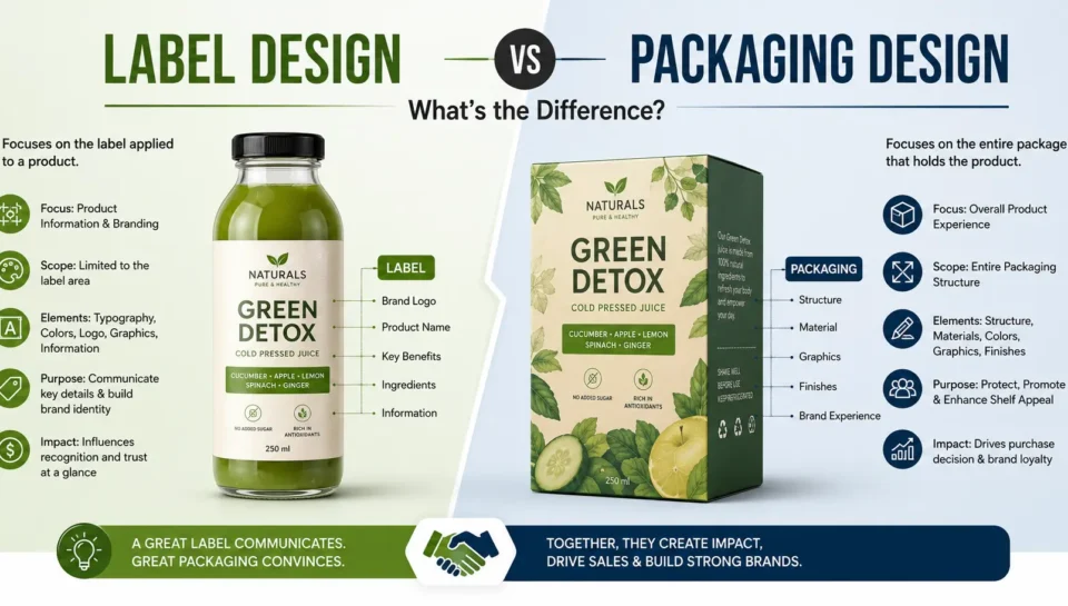 Label Design vs Packaging Design What's the Difference