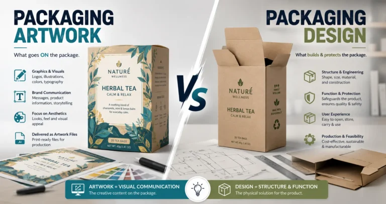 Packaging Artwork vs Packaging Design
