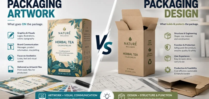 Packaging Artwork vs Packaging Design